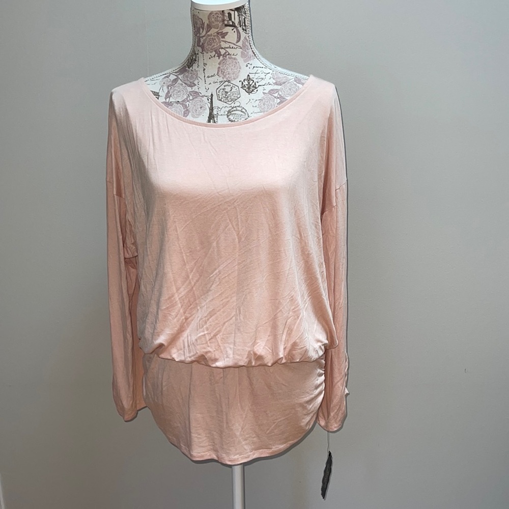 Paisley Sky Blush Pink Blouse XL